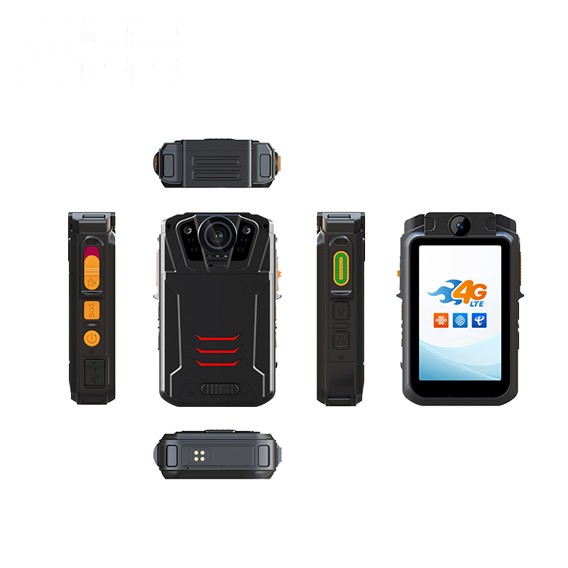 4G GPS Body Worn Camera Android 14 64MP Imaging 2K H265 H264 Video NFC Function SOS Alert Night Vision 512GB Mini