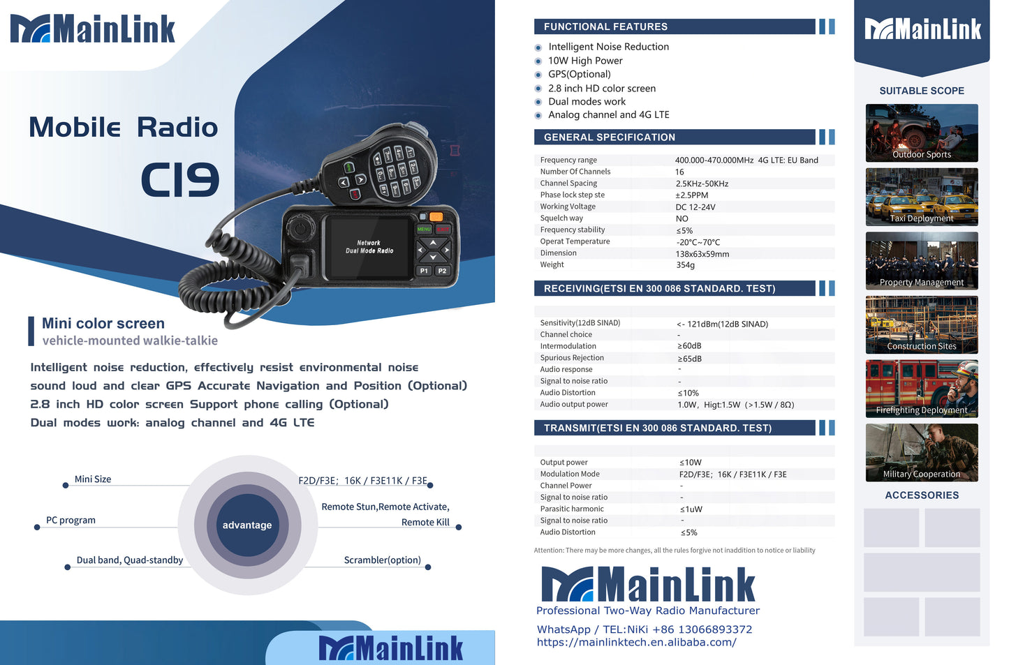 Dual Mode Mobile Radio