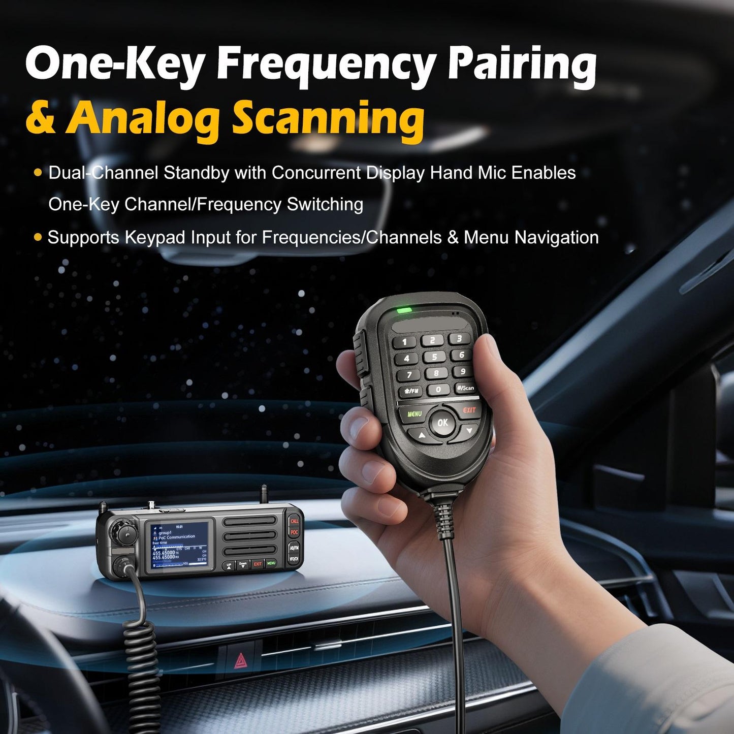 Dual Mode Car Walkie Talkie