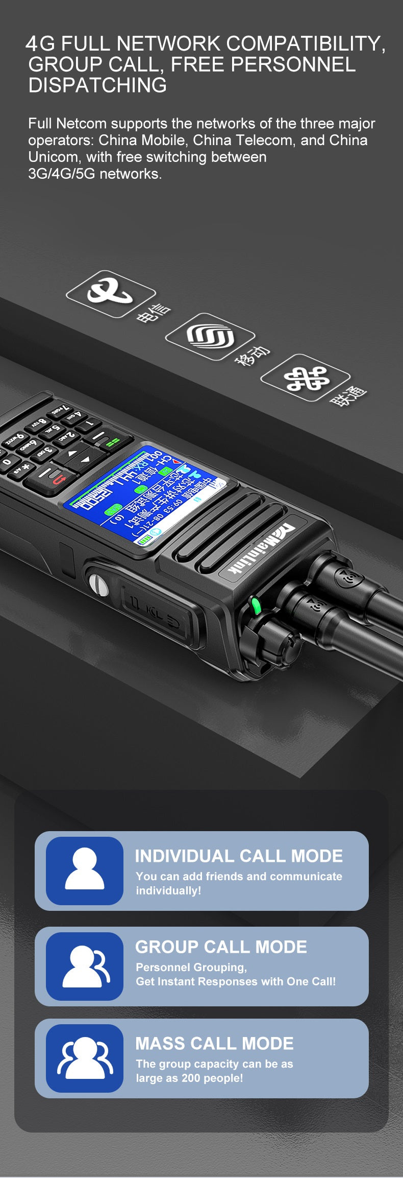 4G Dual Mode Walkie Talkie