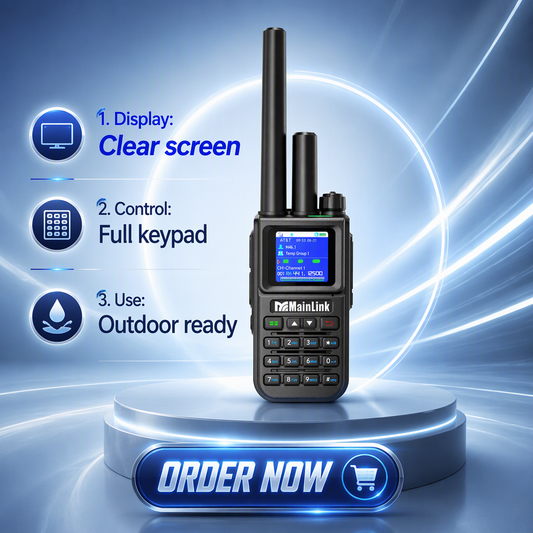 10W Power Radio Dual Band Radio Type-C Charging Portable Walkie Talkie Long Range Ham Transceiver