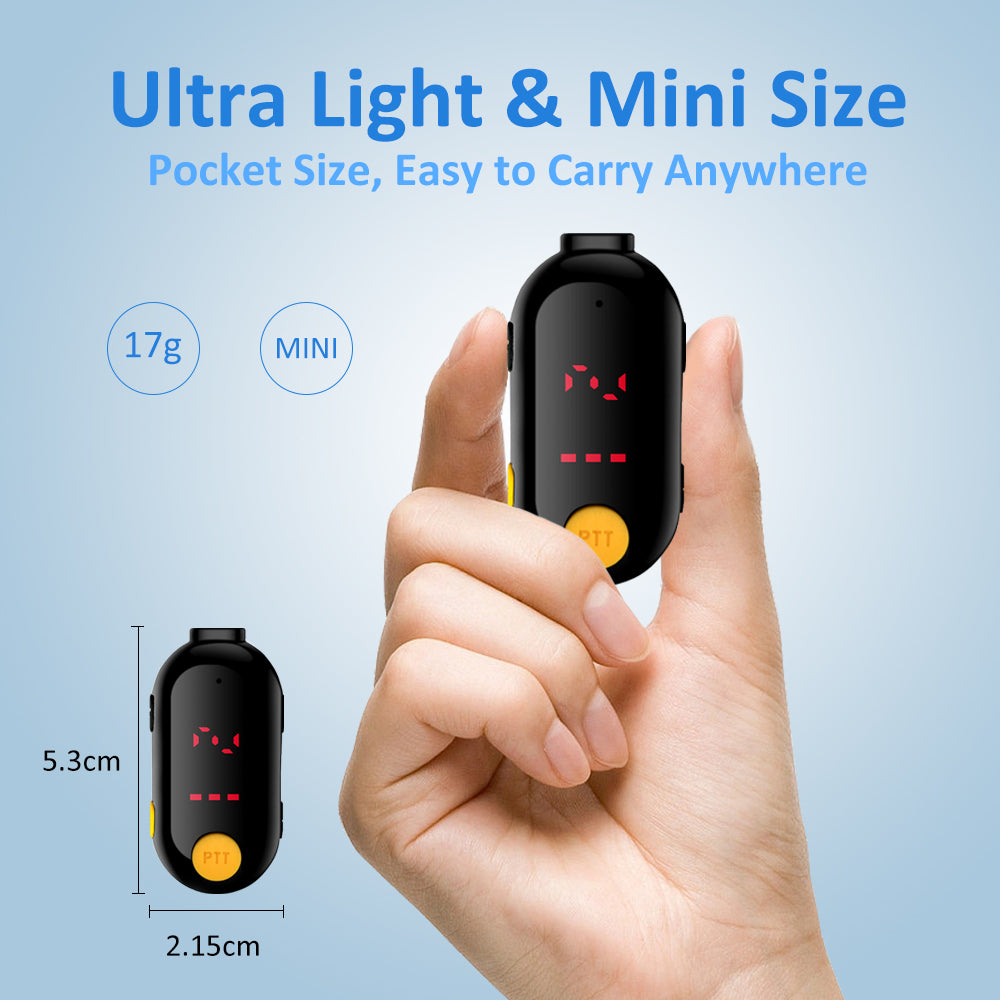 Restaurant Walkie Talkie Earhook 0.5W Walkie Talkie Long Range Mini Ear Walkie Talkies for Hotel Restaurant Bar Beauty Salon