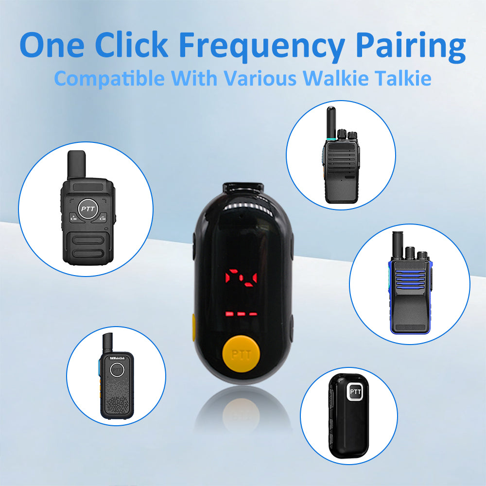 Restaurant Walkie Talkie Earhook 0.5W Walkie Talkie Long Range Mini Ear Walkie Talkies for Hotel Restaurant Bar Beauty Salon